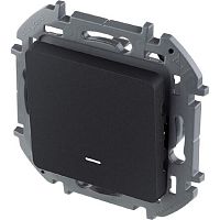 Выключатель с подсветкой без рамки Legrand Inspiria 1-кл. антрацит картинка